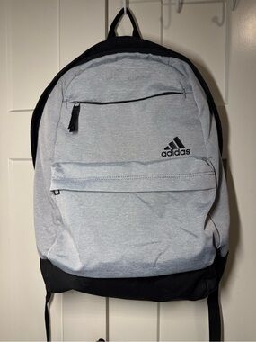 adidas Light Gray and Black Everyday Backpack